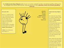 Tablet Screenshot of foerderverein.haus-mignon.de