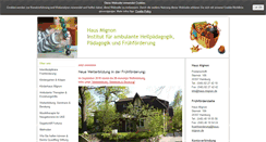 Desktop Screenshot of haus-mignon.de